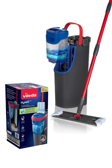Vileda H2PRO %100 Kirli ve Temiz Suyu Ayıran Temizlik Seti & Mikrofiber Mop ürün görseli 1