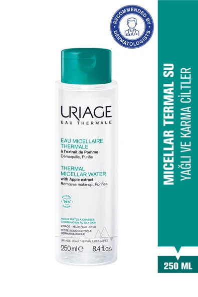 URİAGE HYGIENE Micellar Makyaj Temizleme Suyu - Yağlı ve Karma Ciltler için 250 ml ürün görseli 1