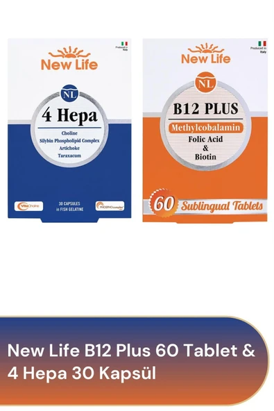 NEW LİFE B12 Plus 60 Tablet & 4 Hepa ürün görseli 1