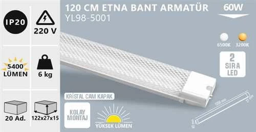NOAS 60W KRİSTAL LED BANT ARMATÜR ürün görseli 1