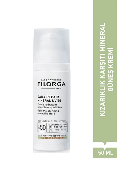 FİLORGA DAILY REPAIR MINERAL UV 50 Kızaırıklık Karşıtı Yüksek Güneş Korumalı Nemlendirici Fluid ürün görseli 1