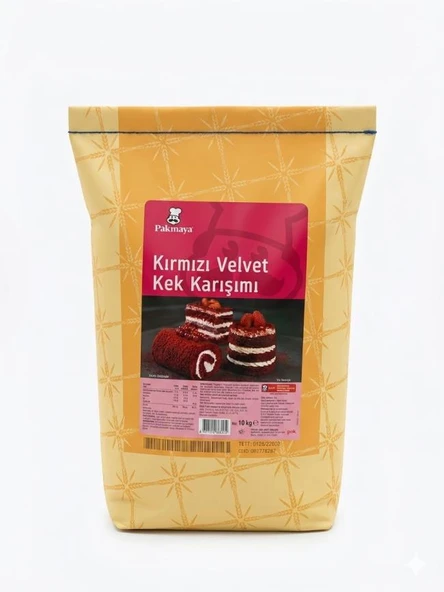 Pakmaya Kırmızı Velvet (Red Velvet) Kek Karışımı 10 kg ürün görseli 1