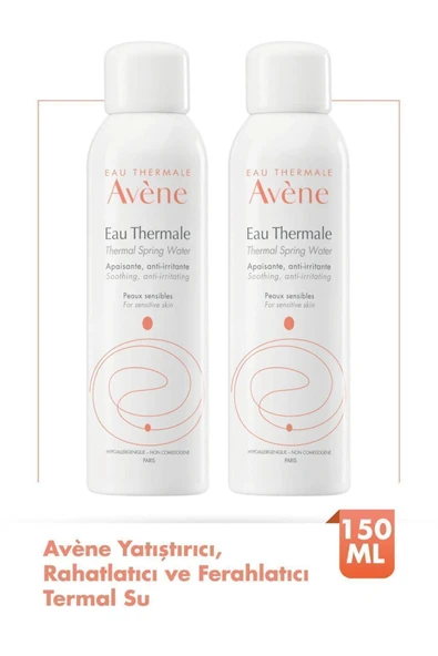 AVENE Tüm Cilt Tipleri İçin Kullanıma Uygun Yatıştırıcı, Rahatlatıcı Orta Boy Avène Termal Su 150 ml x2 ürün görseli 1