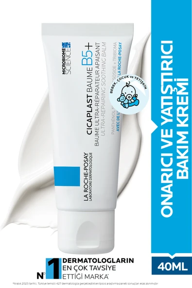 LA ROCHE POSAY Cicaplast Baume B5+ Onarıcı ve Yatıştırıcı Bakım Kremi 40 ml ürün görseli 1