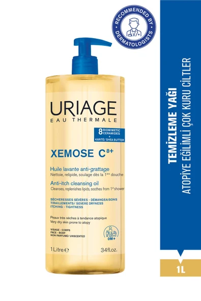 URİAGE XEMOSE C8+ Atopiye Eğilimli ve Çok Kuru Ciltler İçin Temizleme Yağı 1L ürün görseli 1