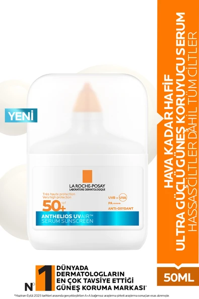 LA ROCHE POSAY Anthelios UV Air SPF50+ Ultra Güçlü Güneş Koruyucu Serum 50 ml ürün görseli 1