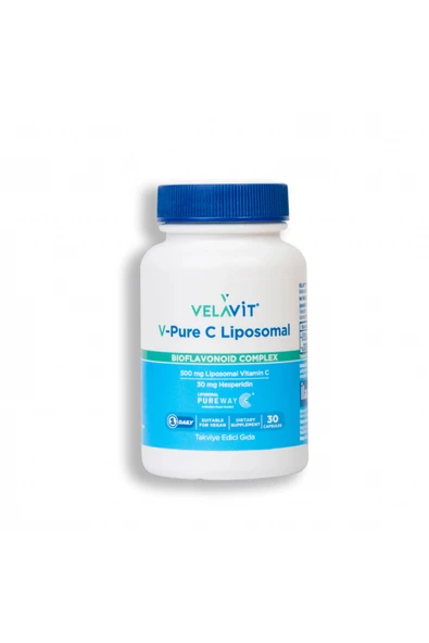 VELAVİT V-Pure C Liposomal Bioflavonoid Complex 30 Kapsül ürün görseli 1