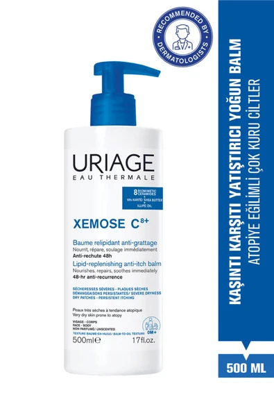 URİAGE XEMOSE C8+ Atopiye Eğilimli ve Çok Kuru Ciltler İçin Kaşıntı Karşıtı Yatıştırıcı Balm 500 ml ürün görseli 1