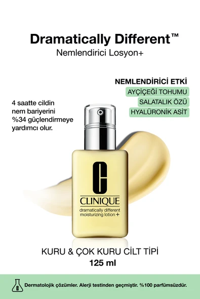 CLİNİQUE Dramatically Different™ - Çok Kuru/kuru Cilt Tipi Için Nemlendirici Losyon 125 ml ürün görseli 1
