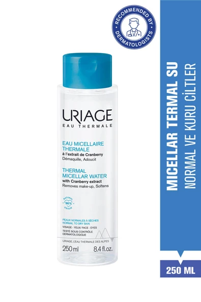 URİAGE HYGIENE Micellar Makyaj Temizleme Suyu - Normal ve Kuru Ciltler için 250 ml ürün görseli 1