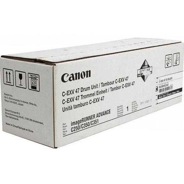 Canon C-EXV-47-8520B002 Siyah Orijinal Fotokopi Drum Ünitesi ürün görseli 1