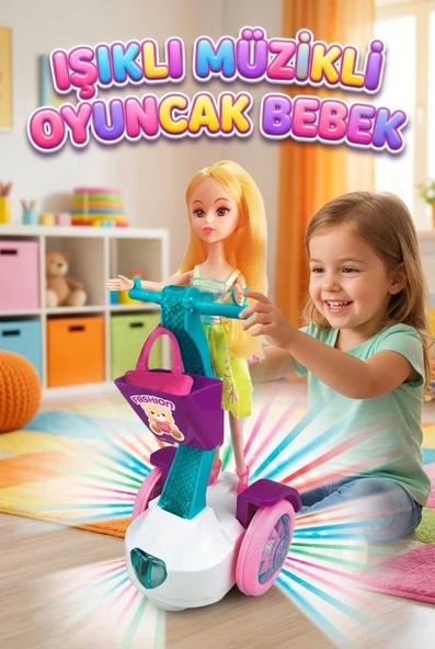 Işıklı ve Sesli Sensörlü Dans Eden Bebek - Pilli Eğitici Oyuncak Bebek Bump & Action 3+ Yaş ürün görseli 1