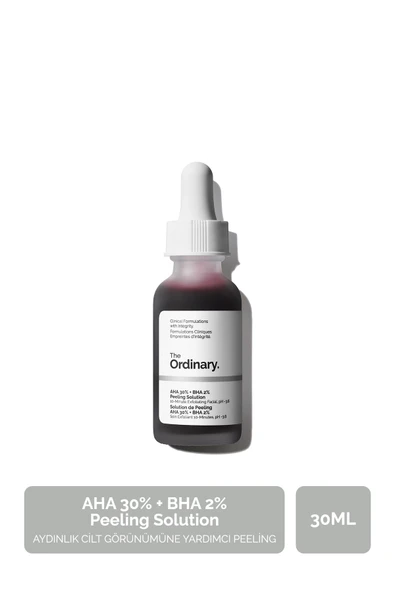 THE ORDİNARY AHA 30% + BHA 2% Peeling Solution 30ml - Aydınlık Cilt Görünümüne Yardımcı Peeling ürün görseli 1
