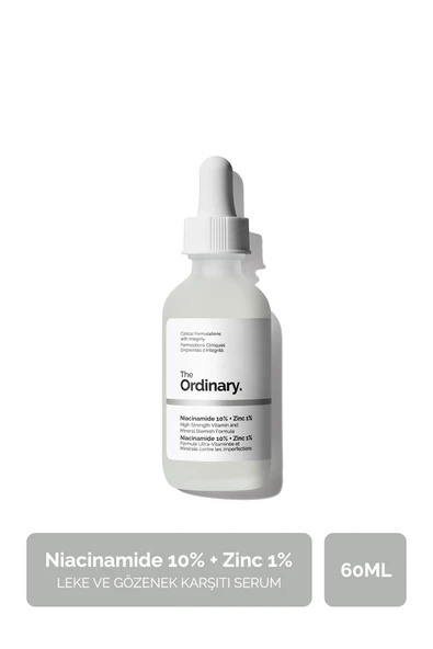 THE ORDİNARY Niacinamide 10% + Zinc 1% - Leke ve Gözenek Görünümü Karşıtı Serum 60ml ürün görseli 1