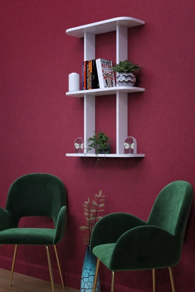 Mokaparkavm Kardelen Dekoratif Salon Rafı ürün görseli 1