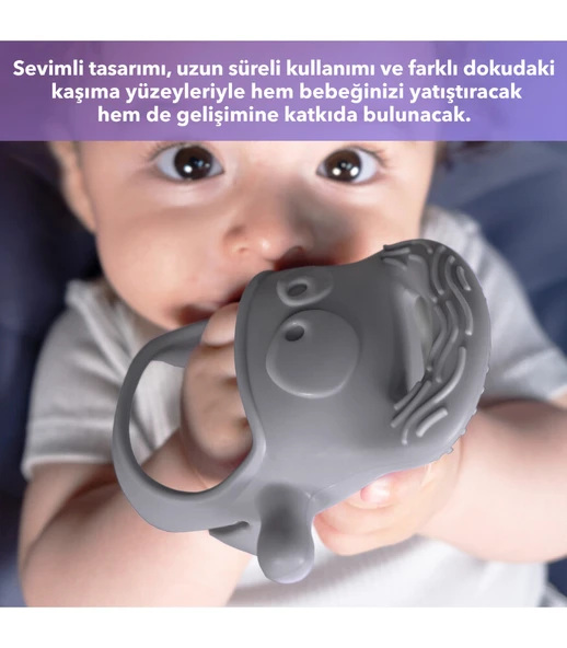 Diş Kaşıyıcı Gri - Resim 4