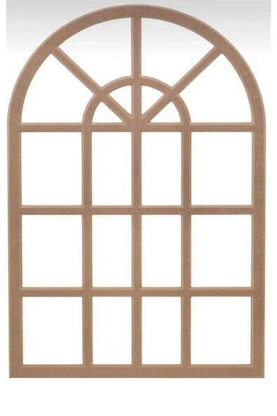 Dekorfim Hint Penceresi ( 65X100 Cm ) Duvar Çerçeve Ham Mdf ürün görseli 1