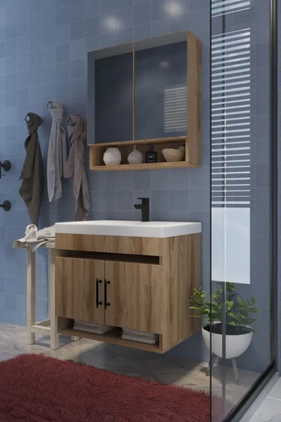 Mokaparkavm Salvador Banyo Dolabı Çok Amaçlı Banyo Dolabı ürün görseli 1