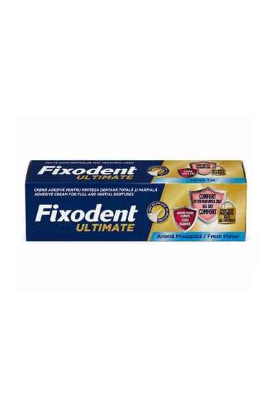 Fixodent Ultimate Ferah Tat 40 gr Protez Diş Yapıştırıcı ürün görseli 1