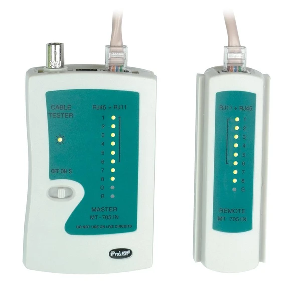 PROSKİT  MT-7051N  RJ45-RJ-11-BNC KABLO TEST CİHAZI ürün görseli 1