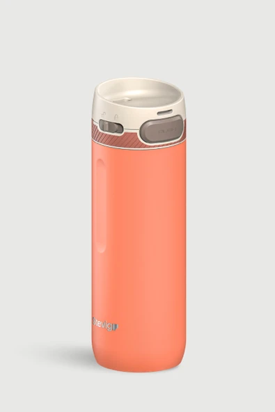 STEVIG 4 ACTION TRIGGER-CONTROL ÇELİK TERMOS 500 ML CORAL ROSE ST-231 - Resim 2