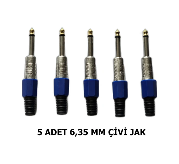 5 Adet 6.35 Mm Mono Çivi Jak Seti ürün görseli 1