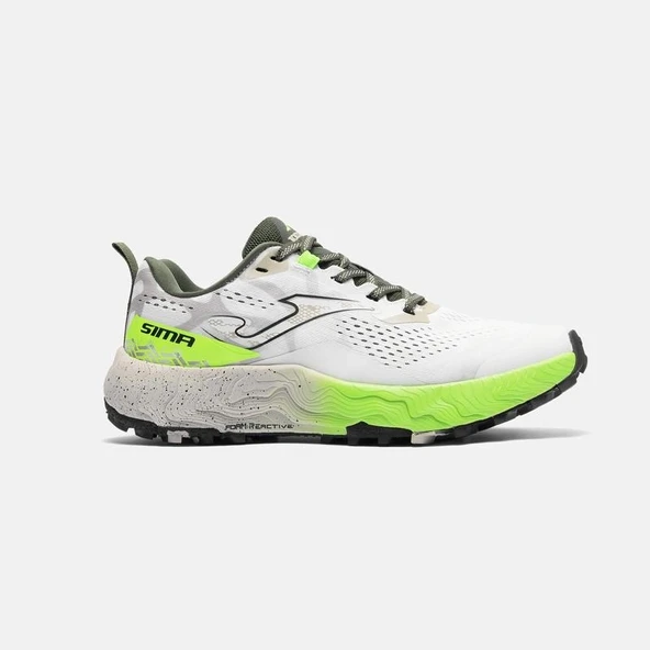 Joma TKSIMS2602 Sima Erkek Trail Koşu Ayakkabısı - Beyaz/Lime ürün görseli 1