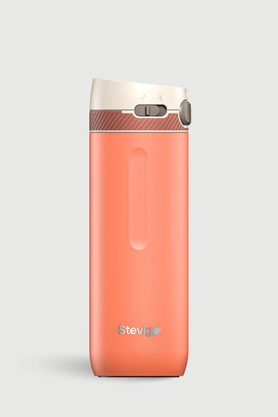 STEVIG 4 ACTION TRIGGER-CONTROL ÇELİK TERMOS 500 ML CORAL ROSE ST-231 ürün görseli 1
