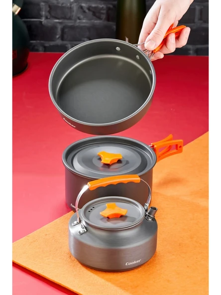 Cooker Kamp Pişirme Seti - Resim 3
