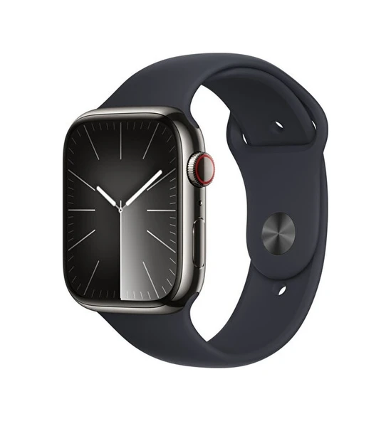 Apple Watch Seri 9 45 cell MM Çelik Kasa S/M Akıllı Saat (Apple Türkiye Garantili) Grafit - Gece Yarısı ürün görseli 1
