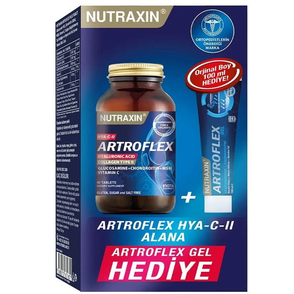 Nutraxin Artroflex HYA-C-II 90Tablet + Extra Gel HEDİYE ürün görseli 1