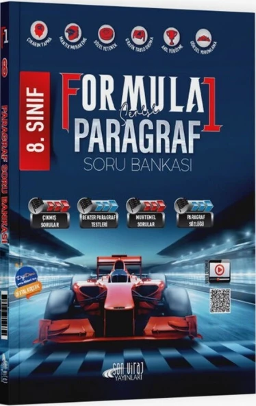 8. Sınıf LGS Paragraf Formula 1 Serisi Soru Bankası Son Viraj Yayınları ürün görseli 1