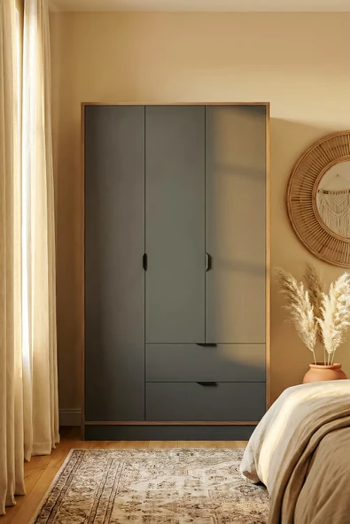 ARGİMO Arya 3 Kapaklı Dolap 44x97x182 cm Dolap ve Gardırop ürün görseli 1