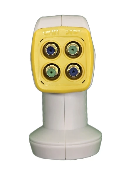 4 Lü Lnb - 4k Ultra Hd Uyumlu Quad Universal Lnb - Konnektör Koruyucu Kapaklı ürün görseli 1