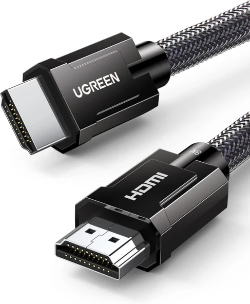 UGREEN 8K HDMI 2.1 Kablo desteği HDR10, eARC, PS5 için 3D, Xbox S, Monitör vb (1m), Gri ürün görseli 1