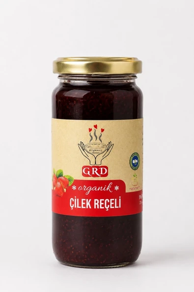 GRD Organik Çilek Reçeli 270 gr - Resim 2