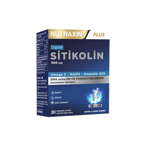 Nutraxin Sitikolin 300 mg 30 Softgel ürün görseli 1
