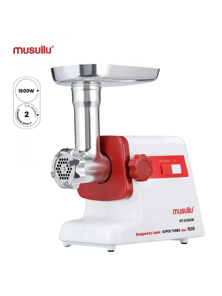 Musullu Et Kıyma Makinası Rende Aparatlı 1600 W ürün görseli 1