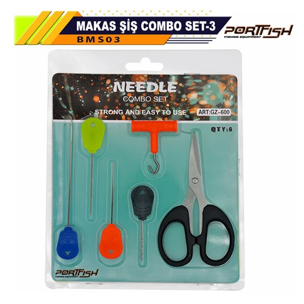 Portfish Boili Makas Şiş Combo Seti 6 lı ürün görseli 1