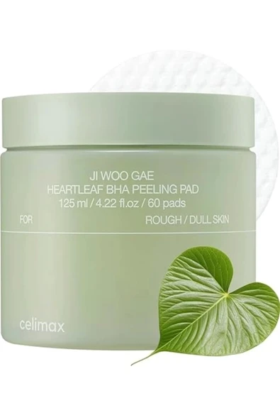 JIWOOGAE Heartleaf BHA Peeling Pad 125ml/60 ad(GLOBALCARE) ürün görseli 1