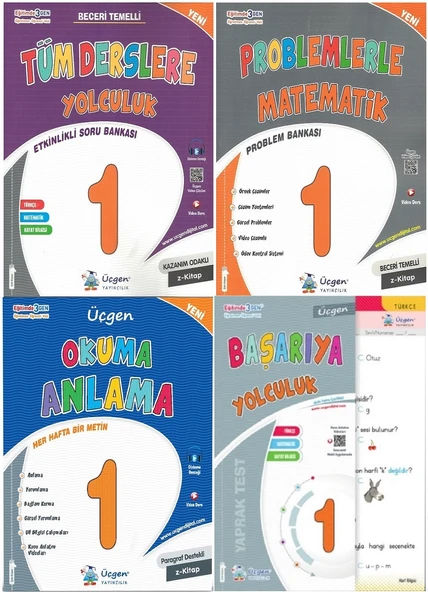 1. Sınıf Üçgen 4lü Kitap Seti - Resim 2