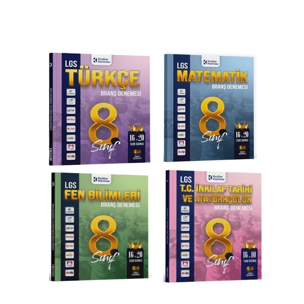 Krallar Karması 8. Sınıf LGS Deneme Seti 4 Kitap ürün görseli 1