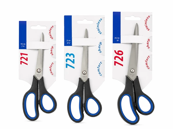 Büyük Boy Ergo 3 Lü Makas Seti (20-21-25 cm) ürün görseli 1