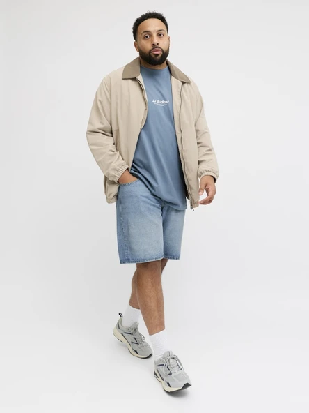 JACK JONES Erkek Battal Boy Büyük Beden Kot Şort 12291930 ürün görseli 1
