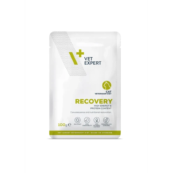 VetExpert Recovery Cat 100 Gr Pouch Yaş Kedi Maması 12 adet ürün görseli 1
