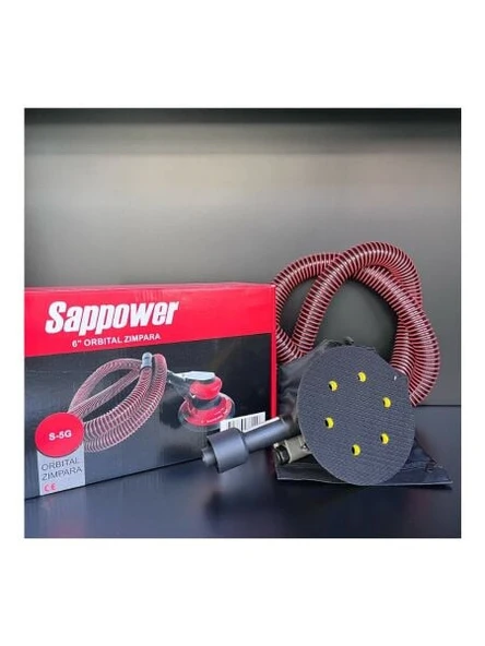 SAPPOWER S-5g Havalı Orbital Zımpara - Resim 2