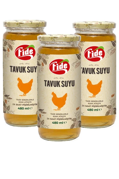 Fide Tavuk Suyu 480 ml x 3 Adet ürün görseli 1