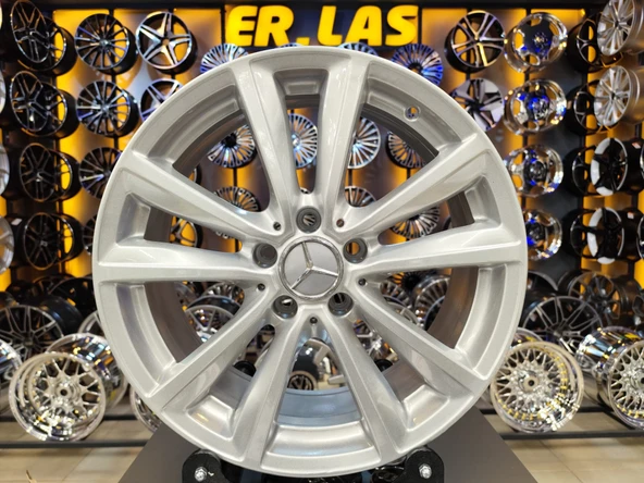 4 Adet MERCEDES ORIJINAL 7.5*18 5*112 ET52 66.6 SILVER JANT REVİZE EDİLMİŞ (Takım) ürün görseli 1