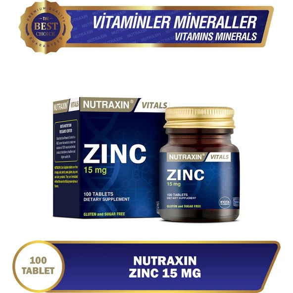 Nutraxin Zinc 15 Mg 100 Tablet - Resim 2