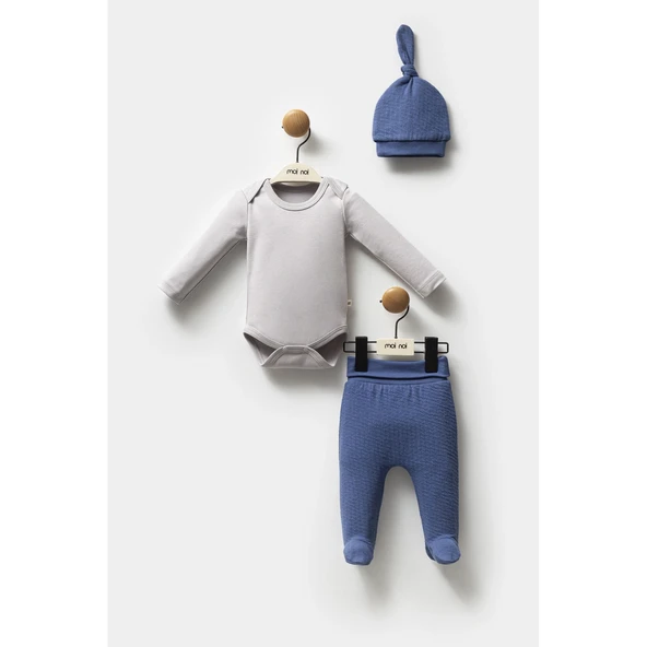 Moi Noi Şapkalı Badi Pantolon Mnb5320 Navy Blue ürün görseli 1
